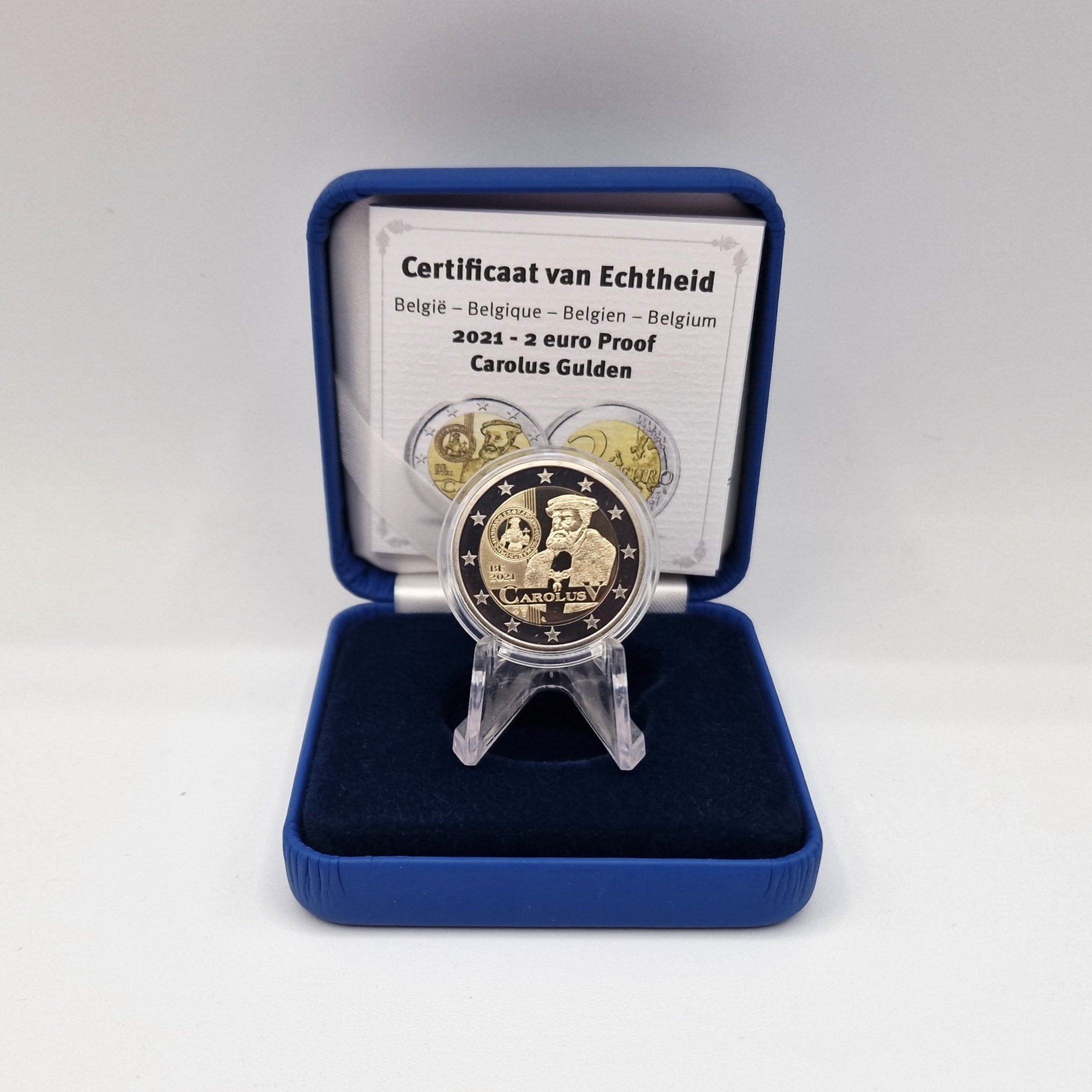 2021 "Carolus V" - 2€ Bélgica Proof